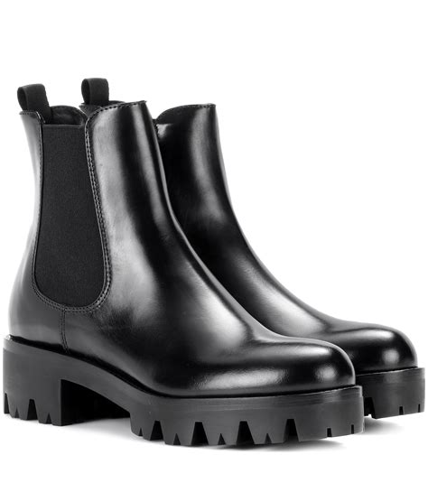 black prada snow boots|Prada chelsea ankle boots.